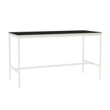 Base High Table: 190 + High + Wide + Black + White Laminate + Plywood Edge