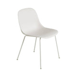 Fiber Side Chair: Tube Base + Recycled Shell + Natural White + White