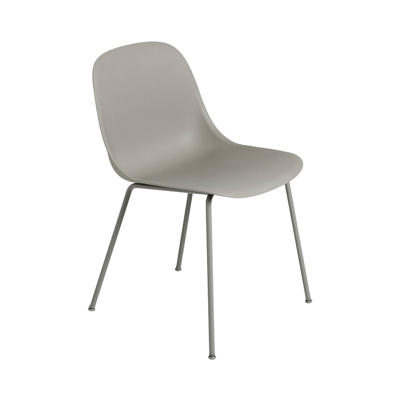 Fiber Side Chair: Tube Base + Recycled Shell + Grey