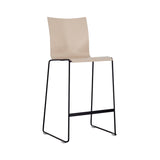 Chairik 119 Chair: Plastic - Rose + Powder Coated Black