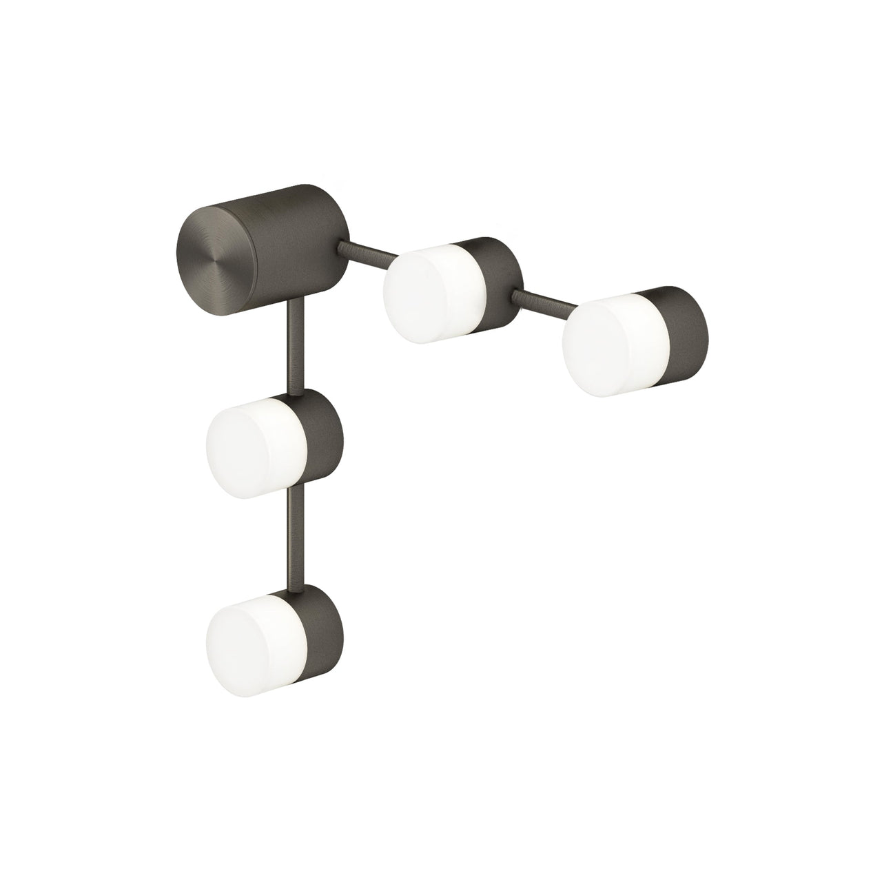 IP Backstage Wall Light: Corner 4 + Satin Graphite