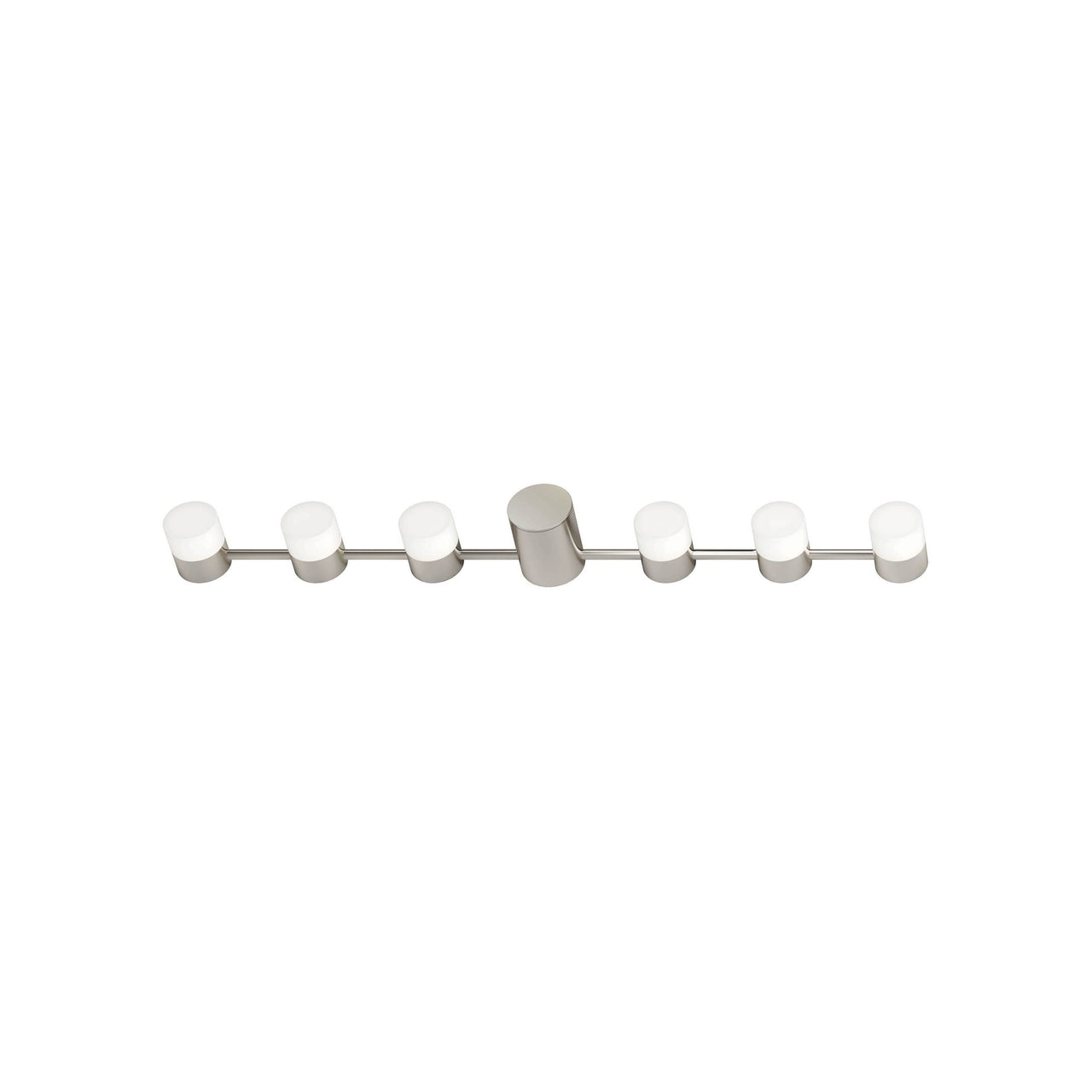 IP Backstage Wall Light: Linear 6 + Polished Nickel