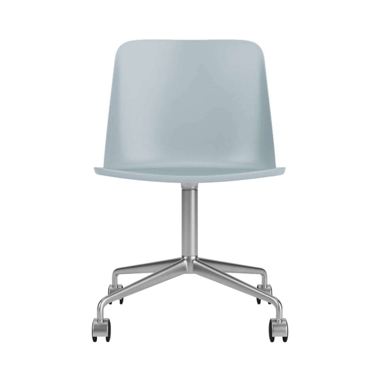 Rely Chair HW21: Light Blue + Polished Aluminum