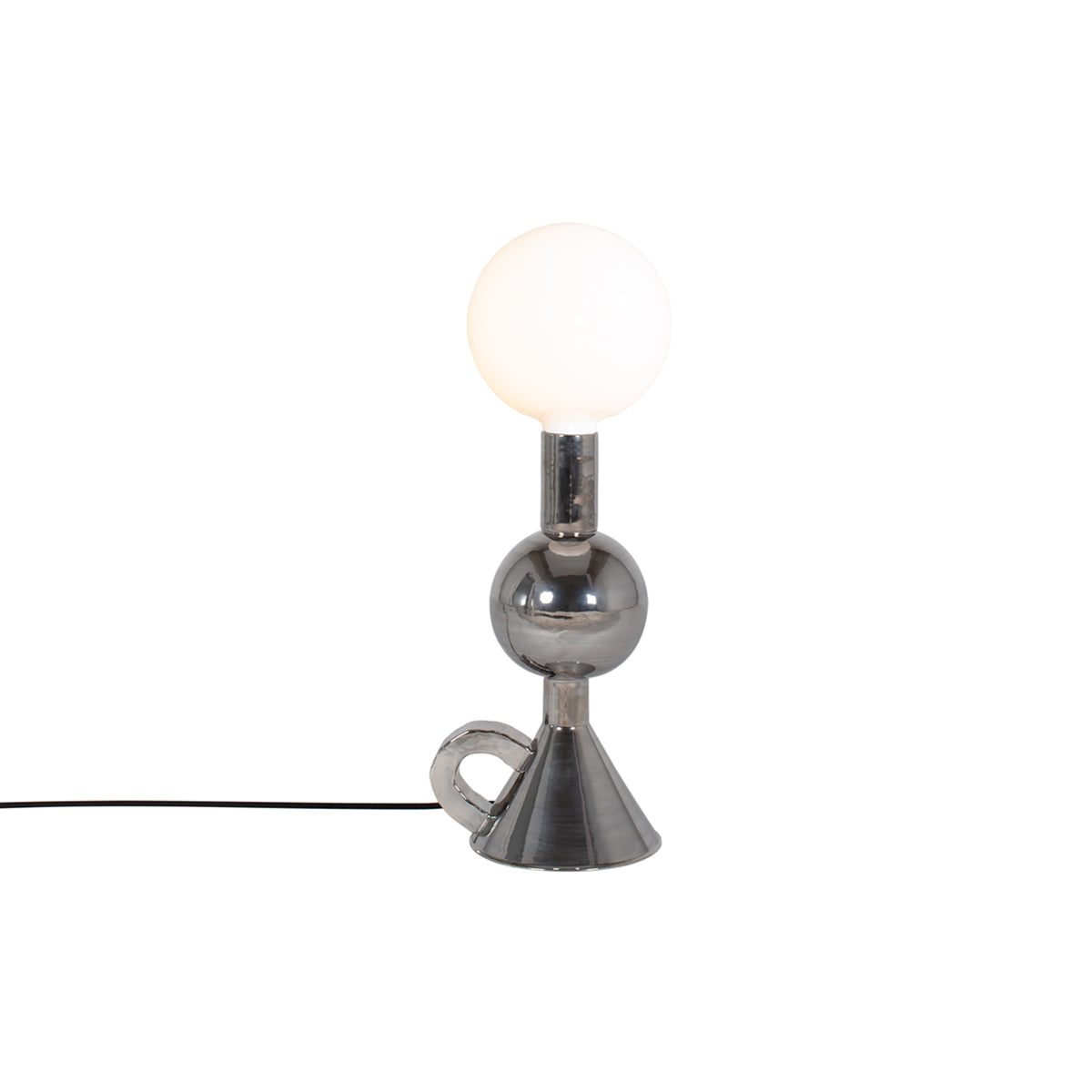 Flaming Stars Table Lamp: Lady Madonna + Silver