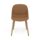 Fiber Side Chair: Wood Base + Recycled Shell + Upholstered - Quick Ship