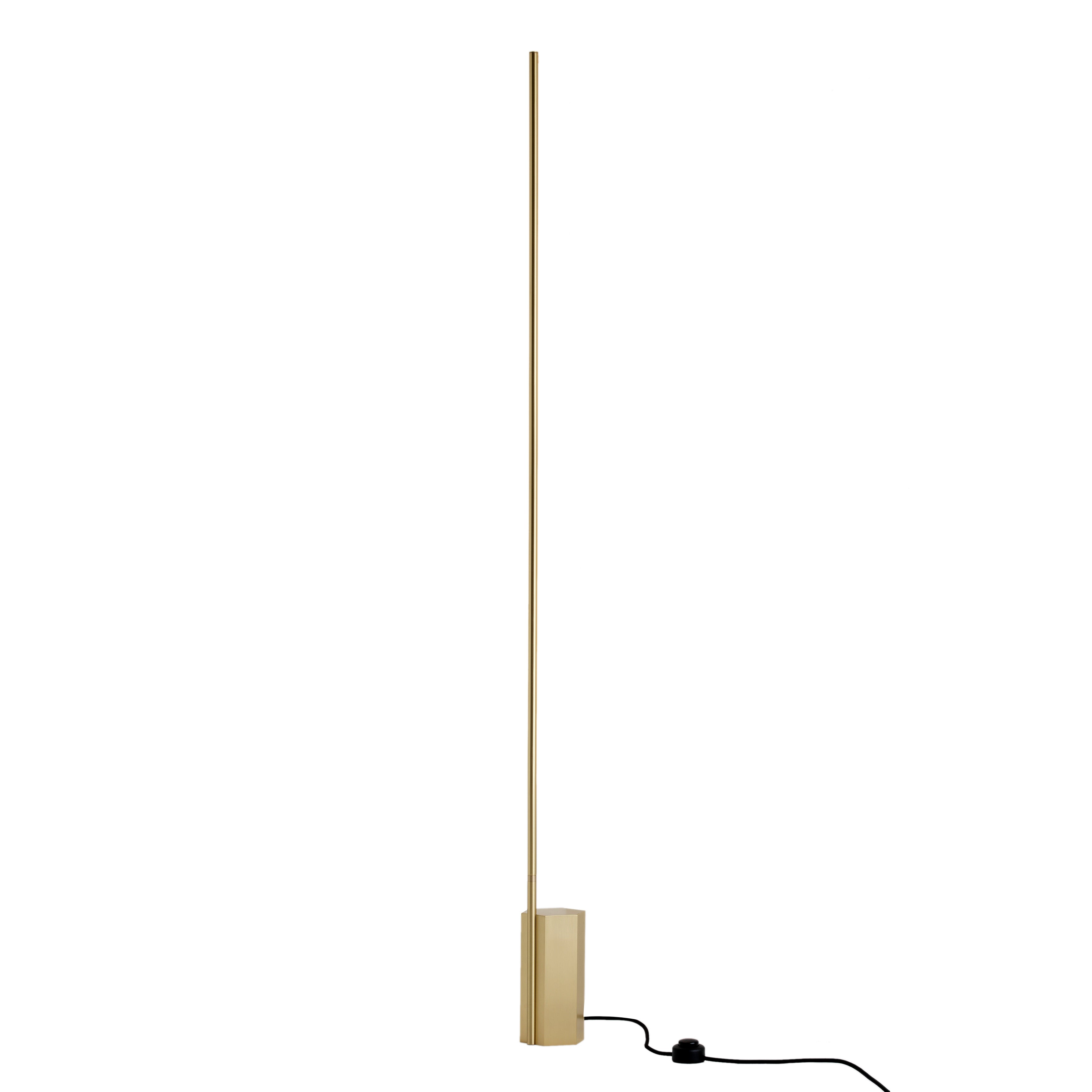 Link Floor Lamp: Satin Brass