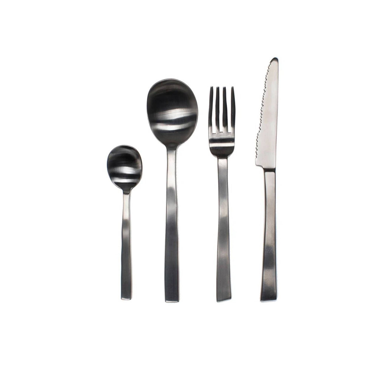 Maarten Baas Flatware: Gift Box 16 Pcs + Black Brushed