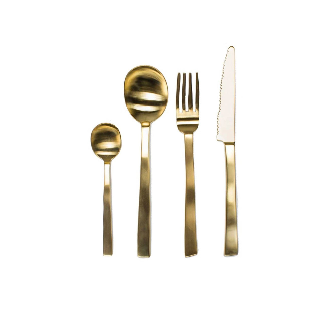 Maarten Baas Flatware: Gift Box 16 Pcs + Brass Brushed