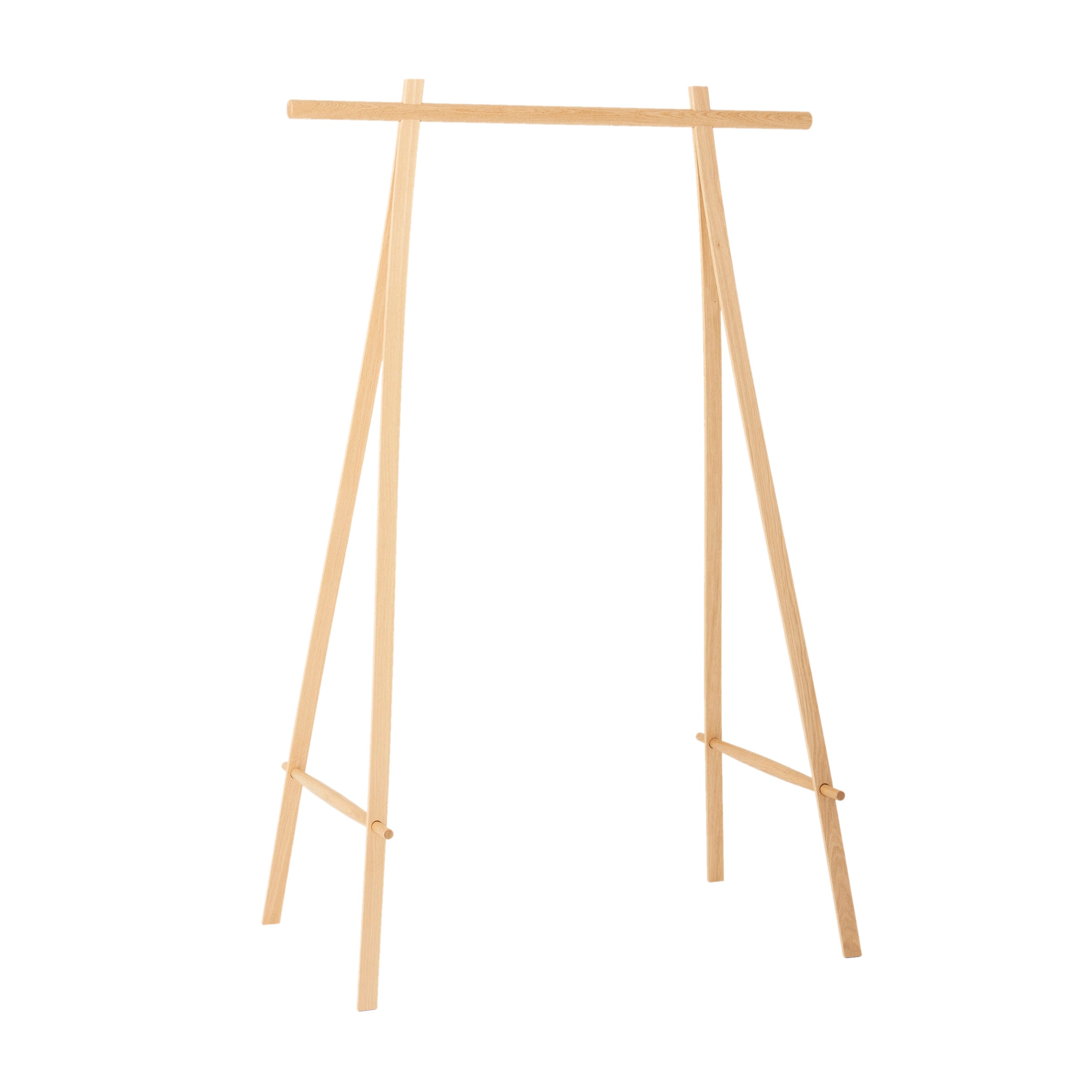 Coat Stand: Small + Oak + Brass