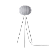 Knit-Wit Floor Lamp: Round 45 + High + Silver