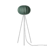 Knit-Wit Floor Lamp: Round 45 + High + Tweed Green