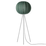 Knit-Wit Floor Lamp: Round 60 + High + Tweed Green