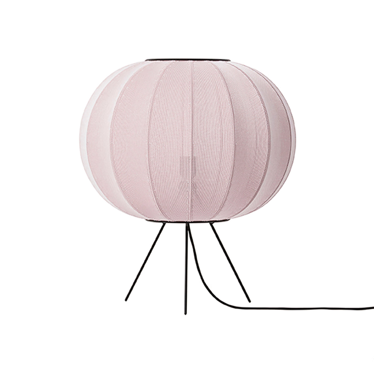 Knit-Wit Floor Lamp: Round 45 + Low + Light Pink