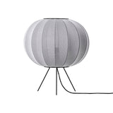 Knit-Wit Floor Lamp: Round 45 + Low + Silver