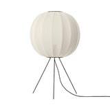 Knit-Wit Floor Lamp: Round 60 + Medium + Pearl White