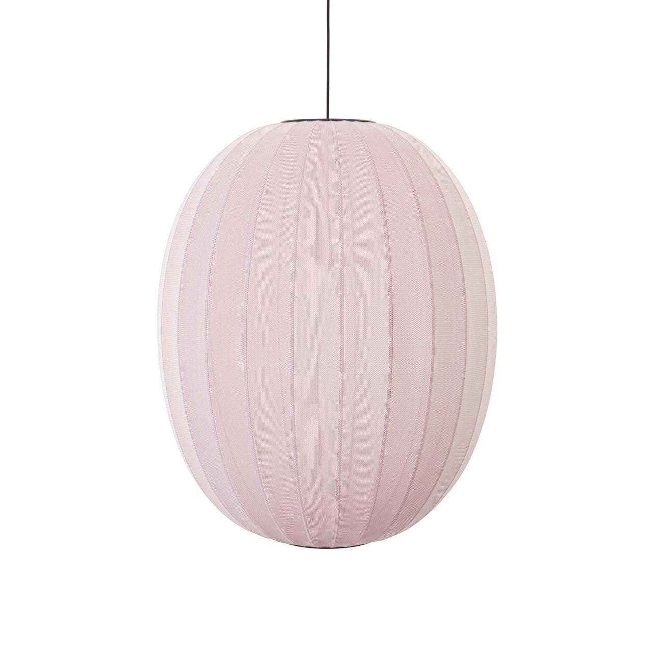 Knit-Wit High Oval Pendant: Light Pink