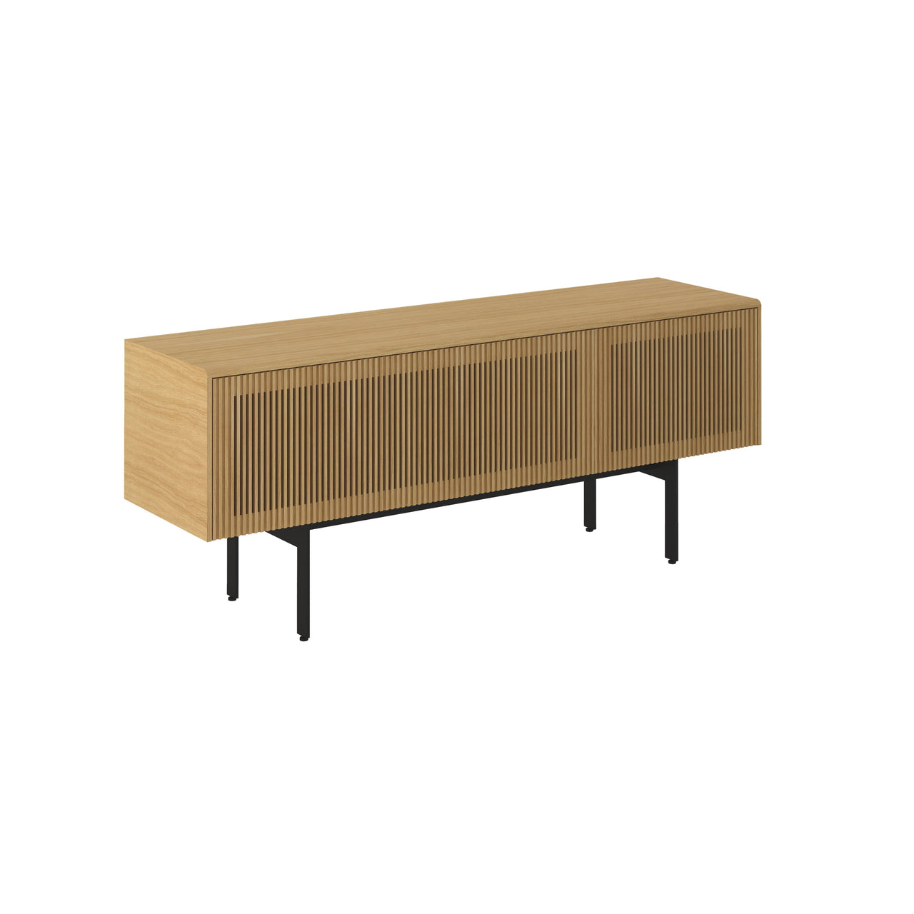 Malmö Technic Sideboard: Small + Whitened Oak + Black