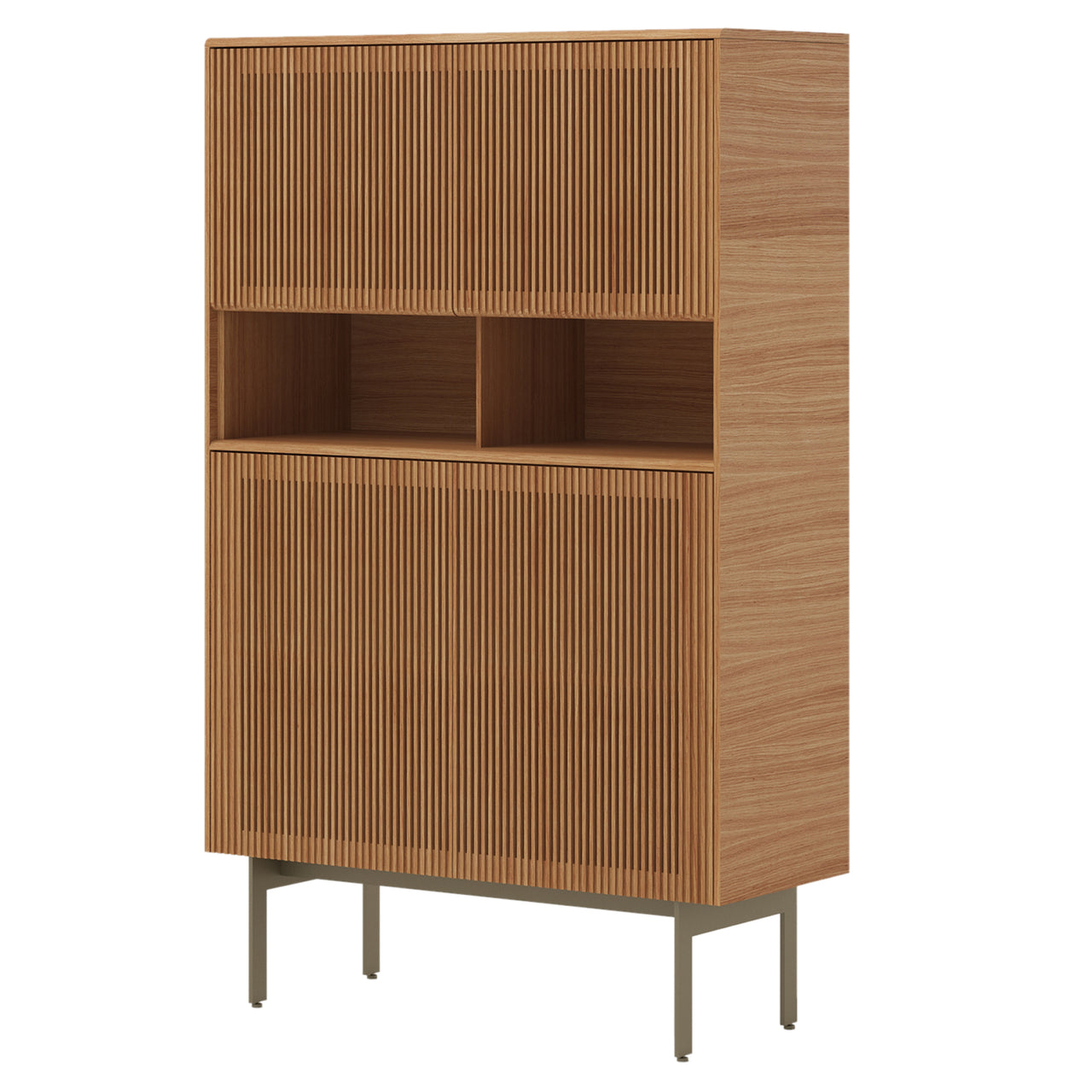 Malmö Cupboard: Composition 2 + Super-Matt Oak + Bronze