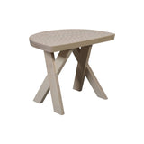 Touch Stool: Half Moon + White Oiled Maple