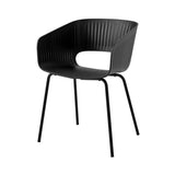 Maree Chair 401: Plastic Black + Powder Coated Black