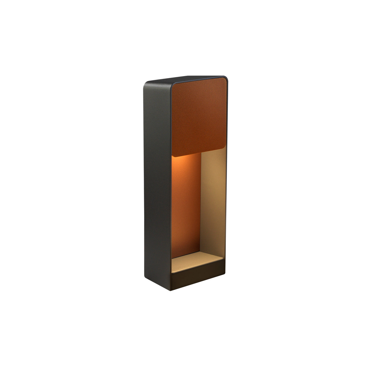 Lab A Outdoor Wall Lamp: Rust Brown