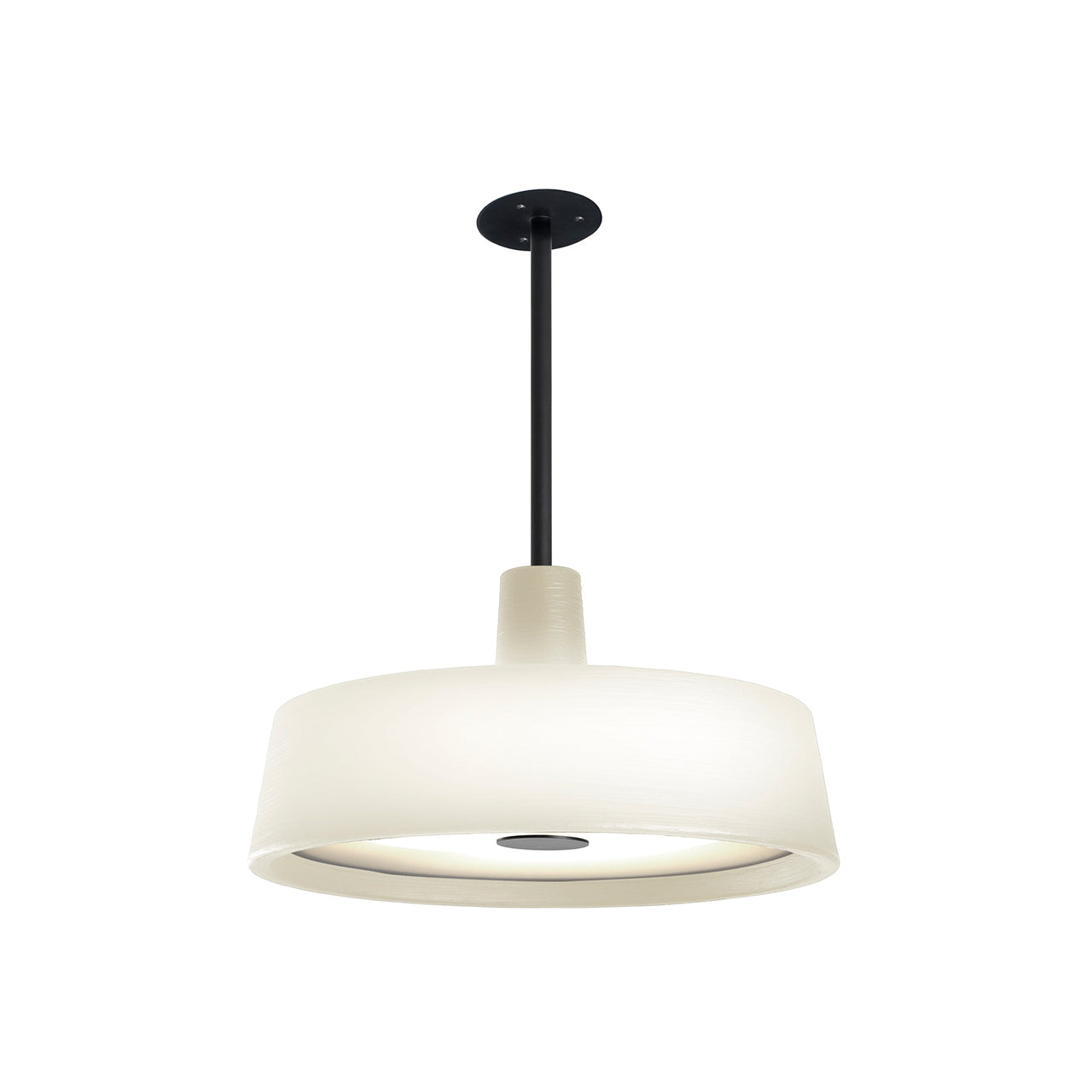 Soho Outdoor Fixed Stem Pendant Light: White