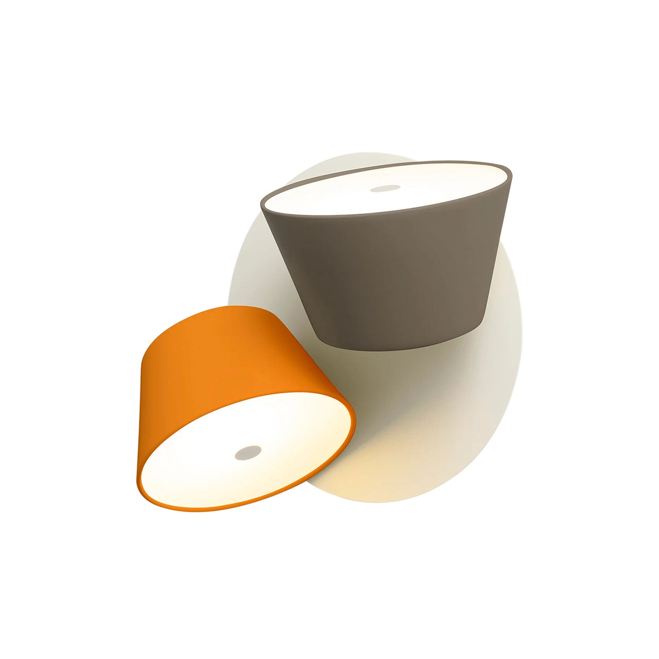 Tam Tam A2 Wall Light: Brown Grey + Orange