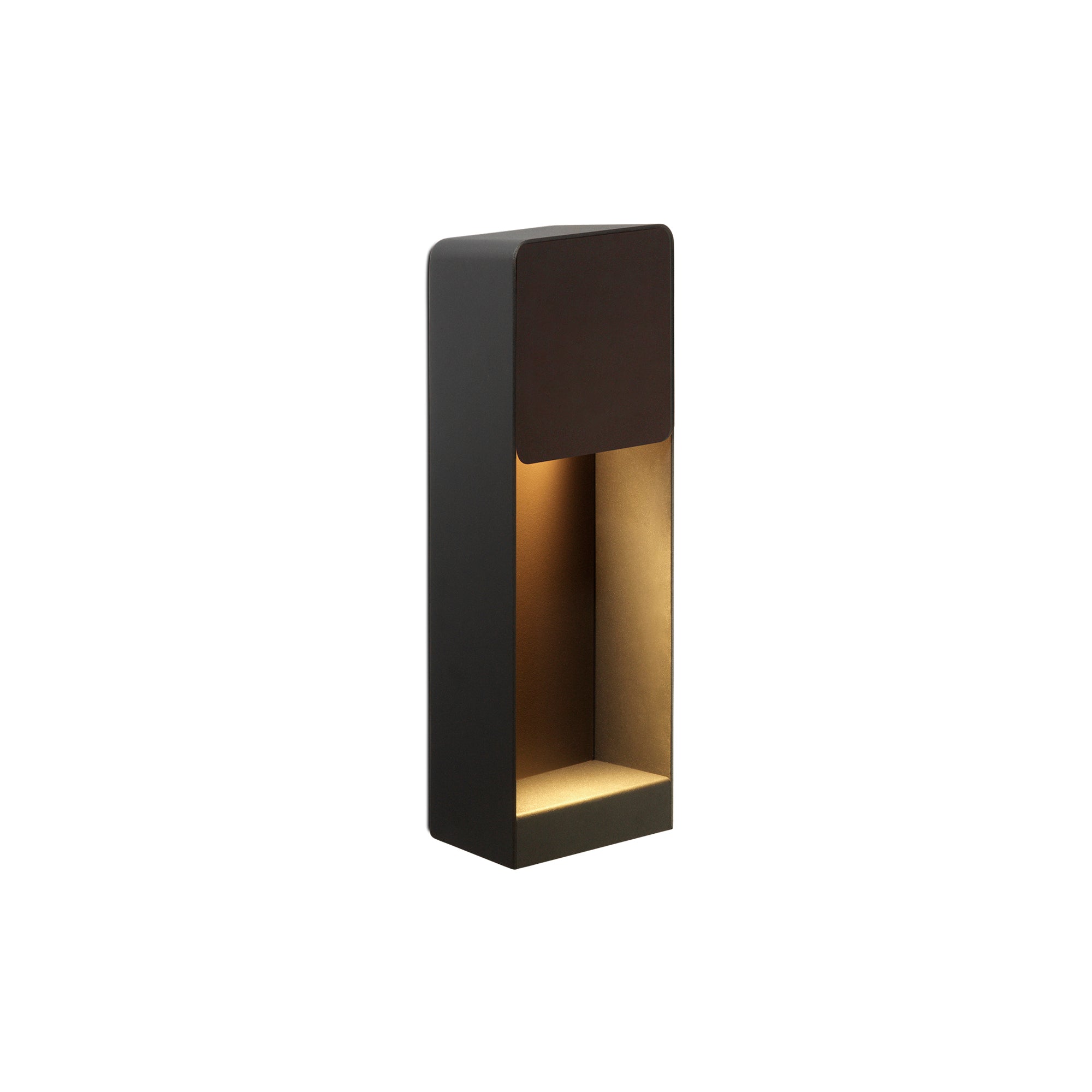 Lab A Outdoor Wall Lamp: Brown