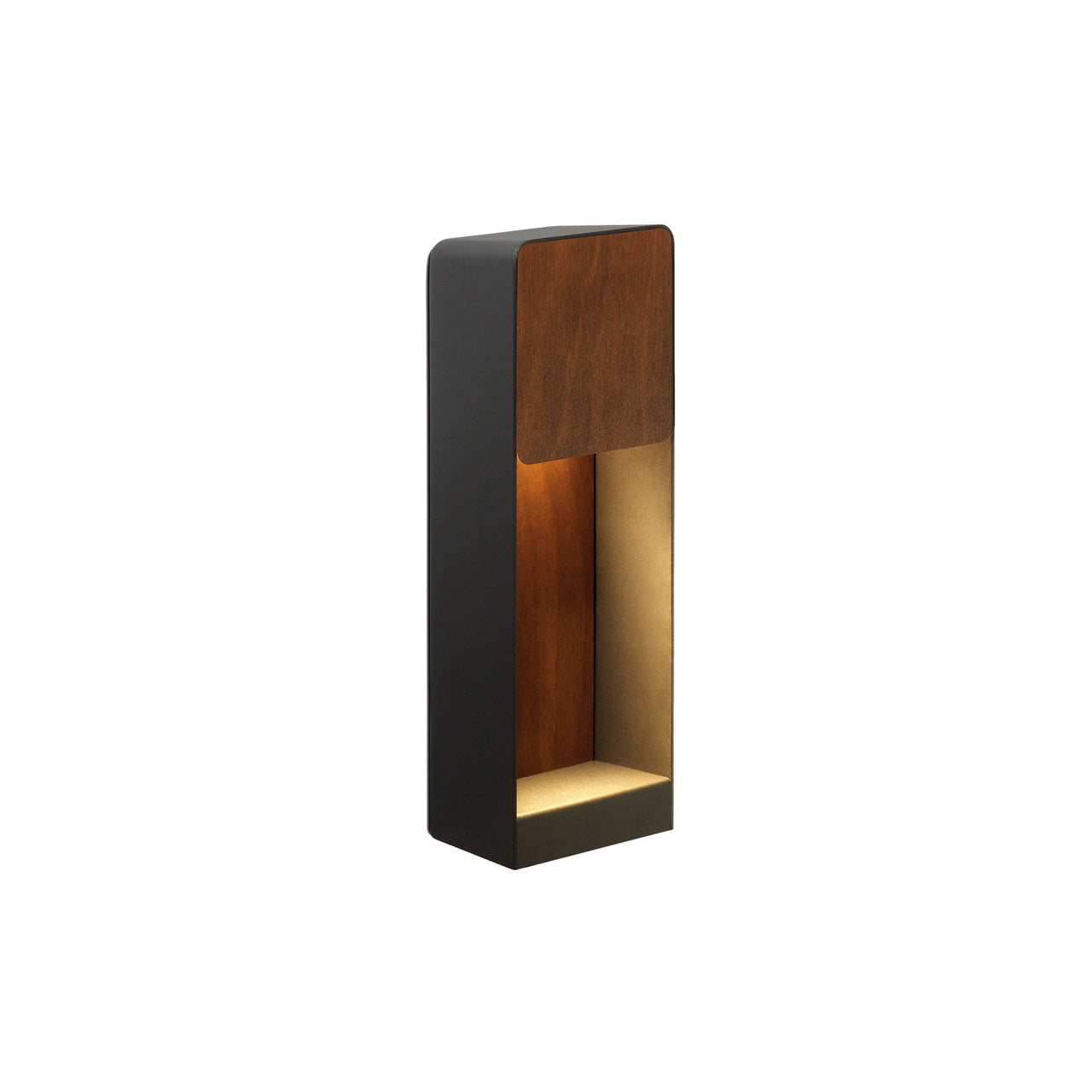 Lab A Outdoor Wall Lamp: Dark Iroko