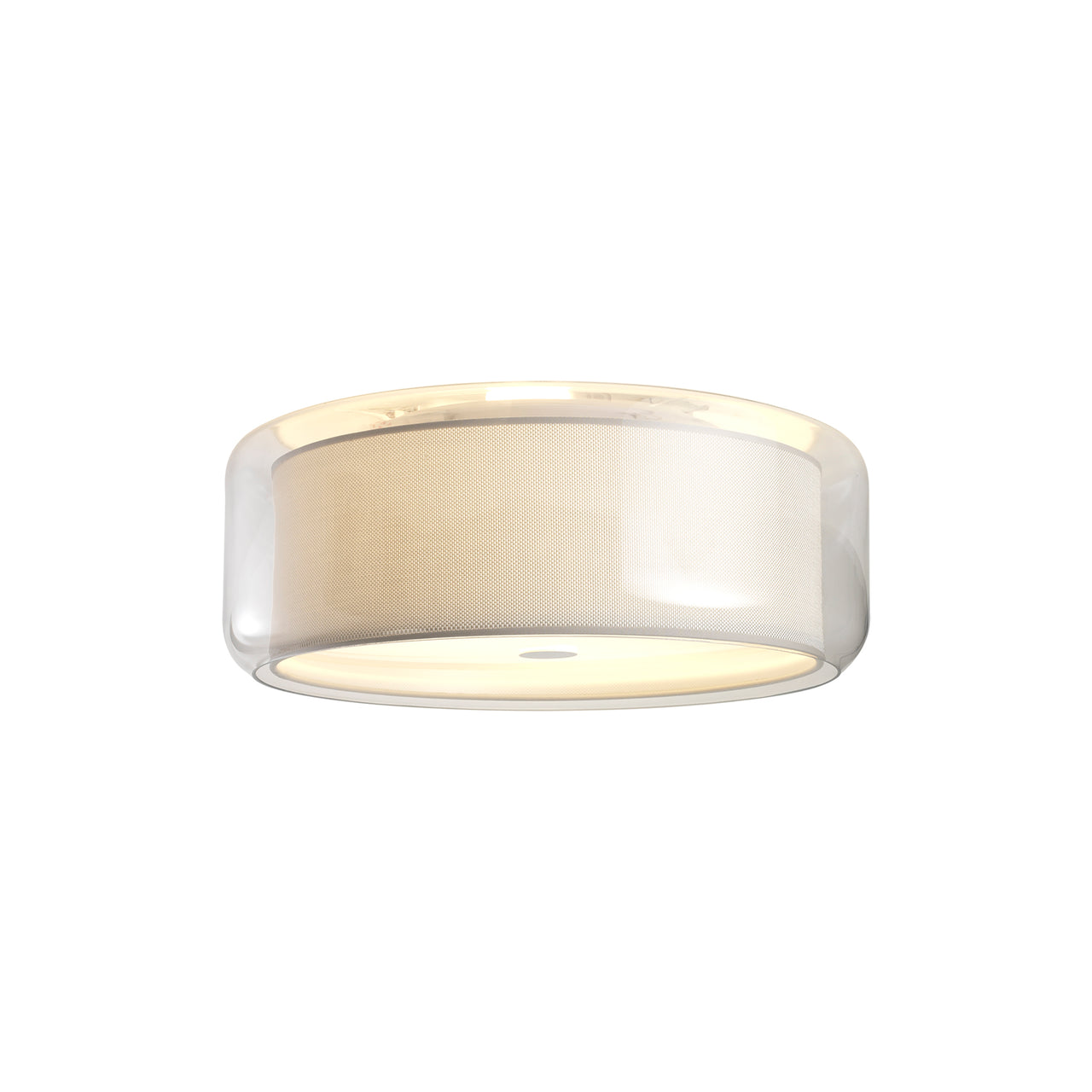 Mercer Ceiling Light: Pearl White