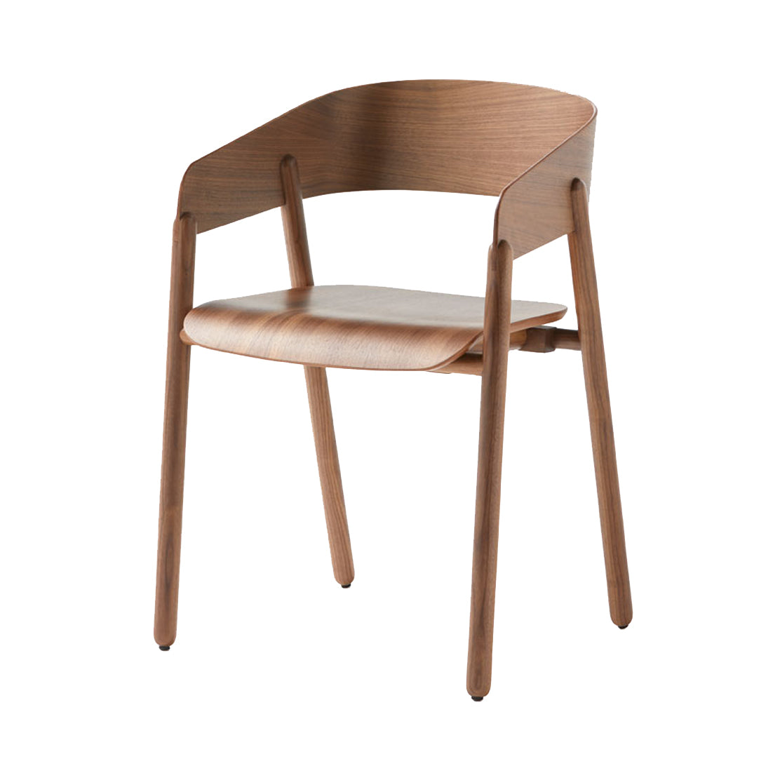 Mava Armchair: Super-Matt Walnut