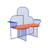 Cloud Bench: Electric Blue + Melon Seat Pad