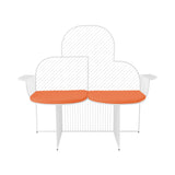 Cloud Bench: White + Melon Seat Pad