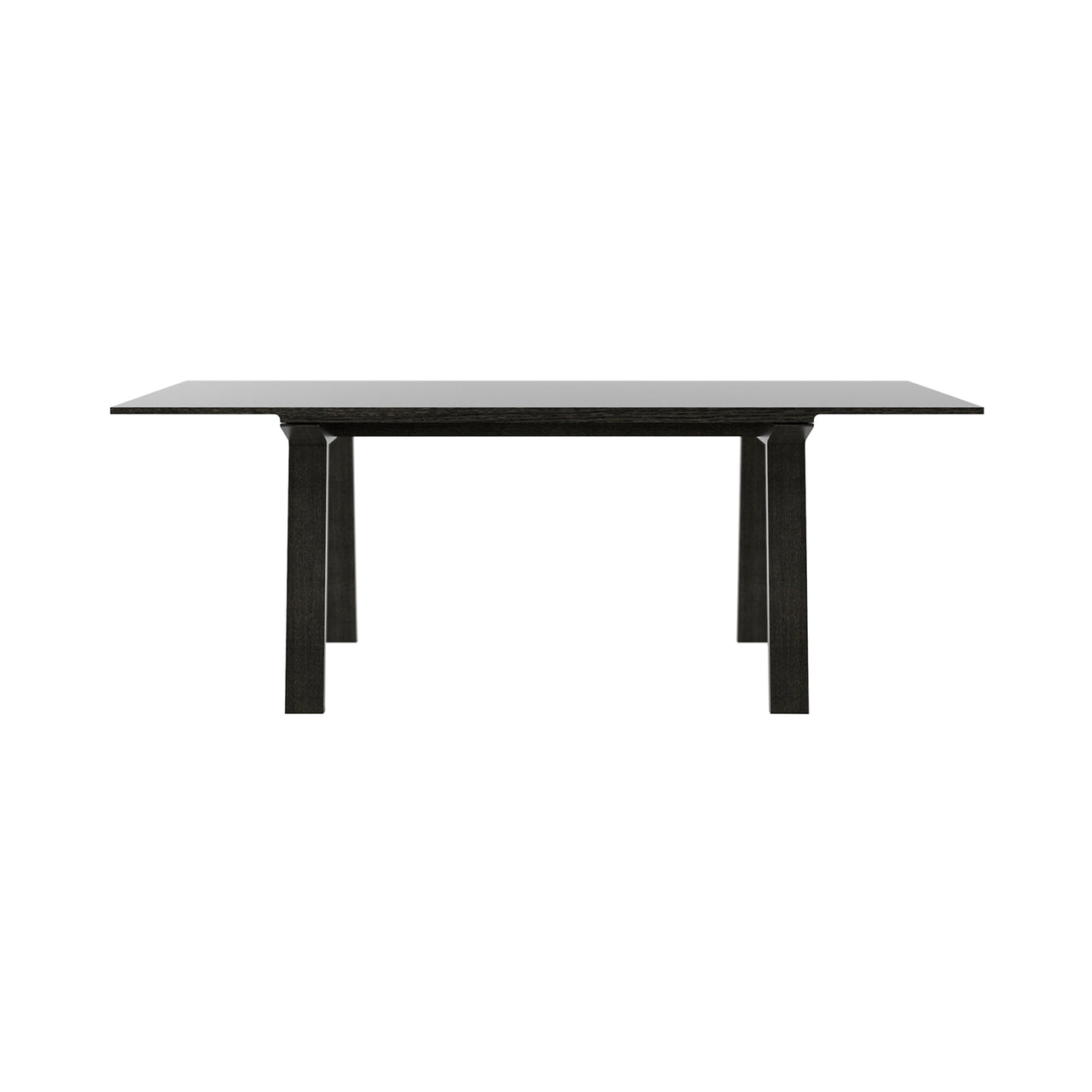 Mitis Table: Small + Dark Grey Stained Oak + Dark Grey Stained Oak
