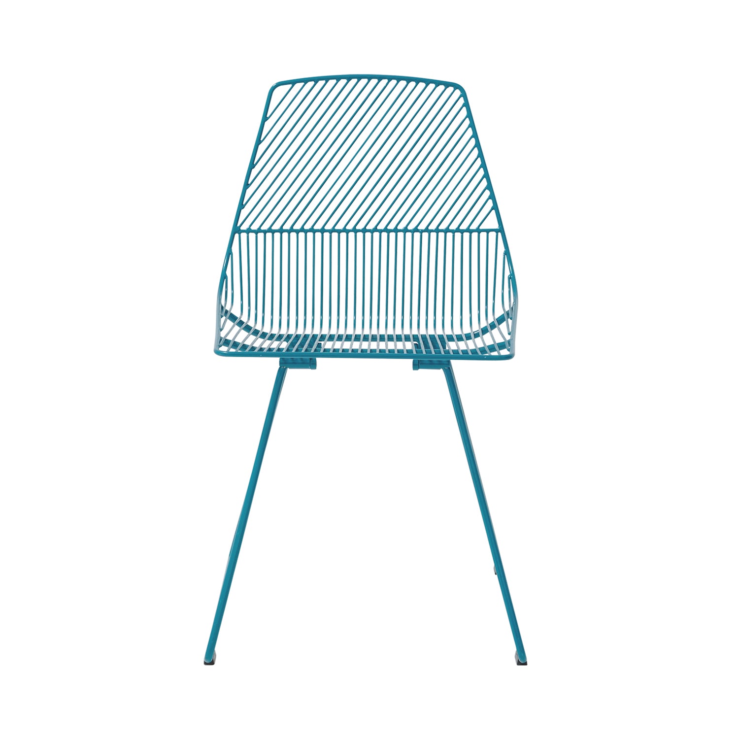 Ethel Chair: Peacock Blue + Without Seat Pad