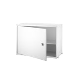 String System: Cabinet with Swing Door + White