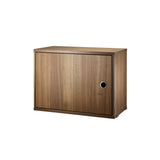 String System: Cabinet with Swing Door + Walnut