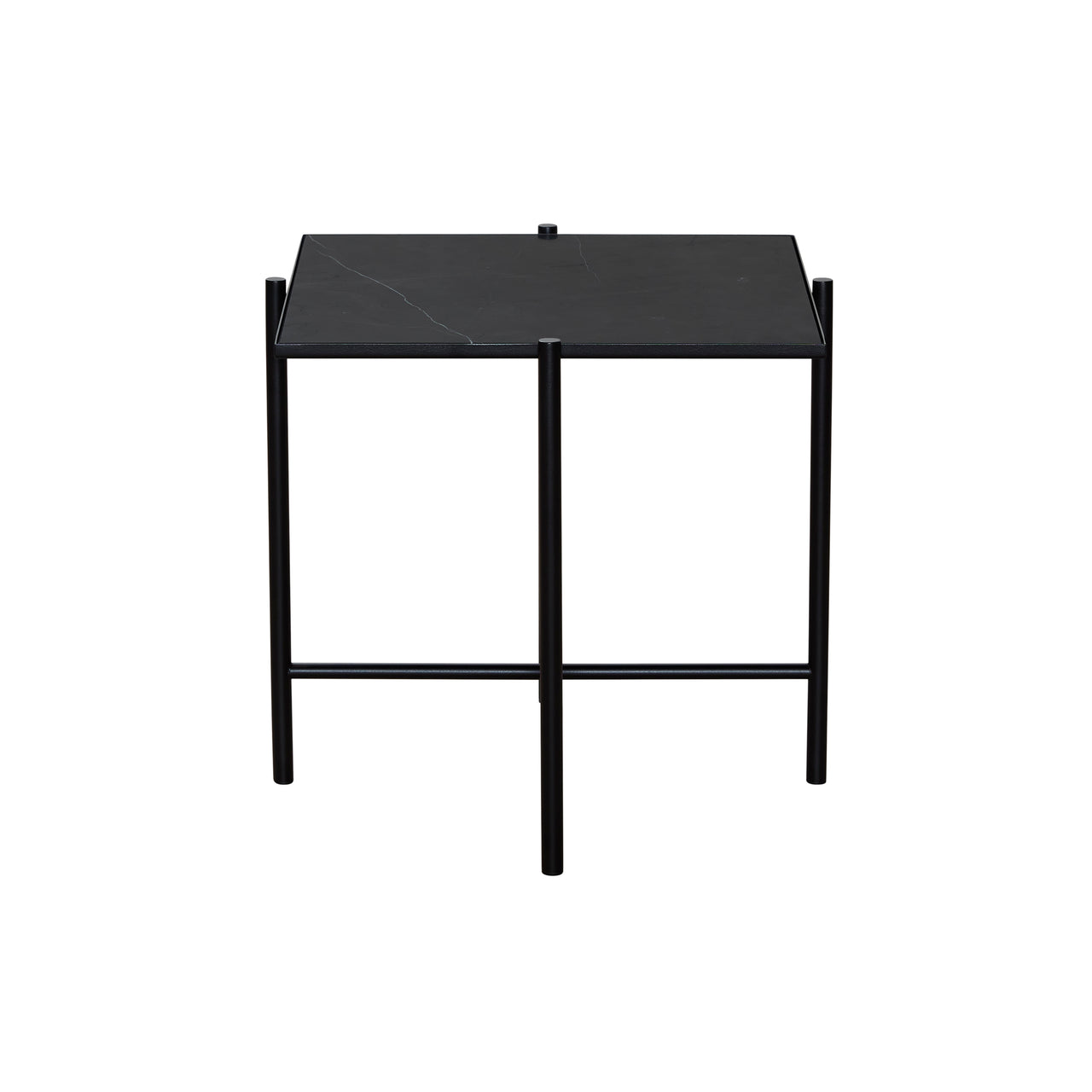 Side Table: Black Marble