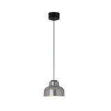M64 Pendant Lamp: Polished Aluminum + Black