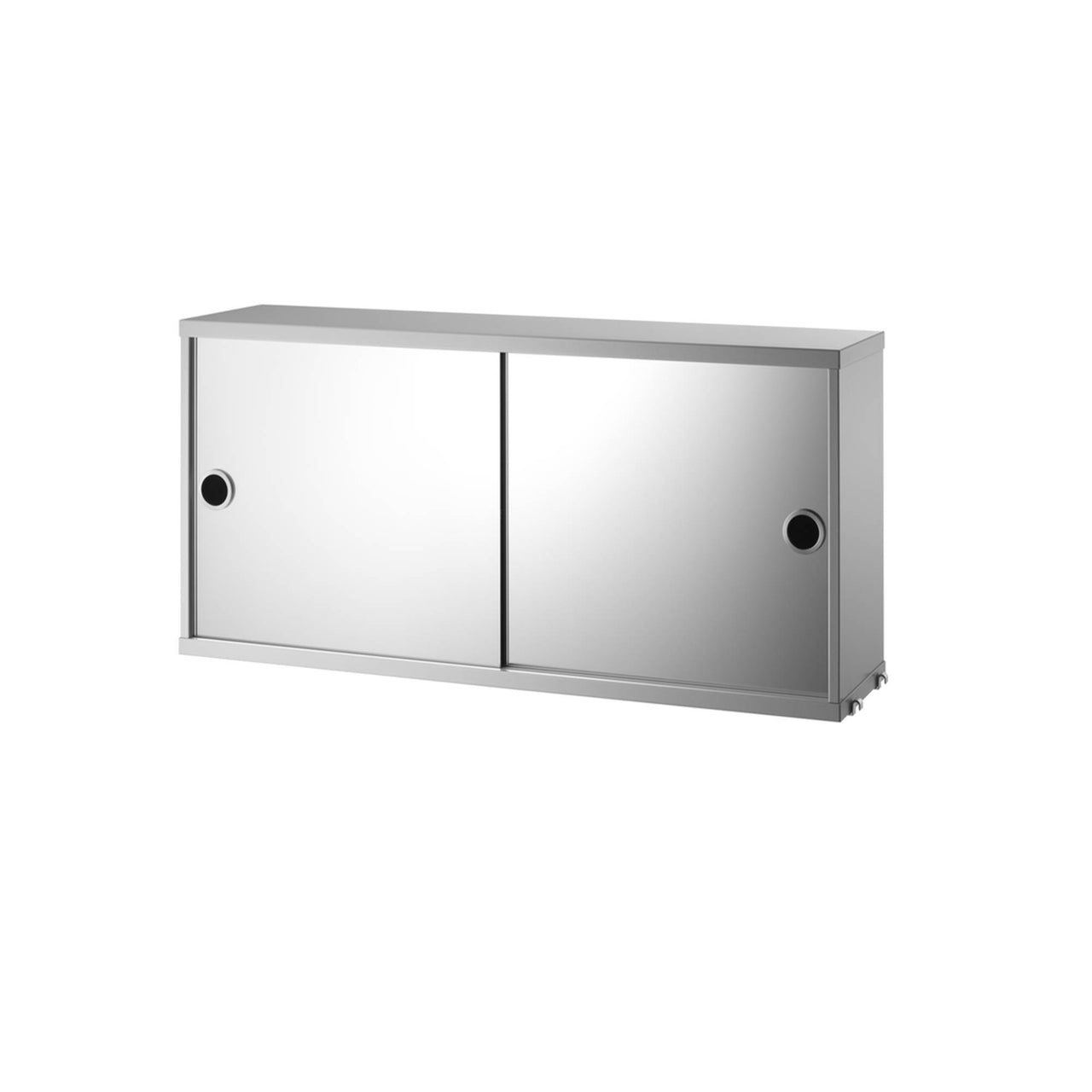 String System: Cabinet with Mirror Doors + Grey