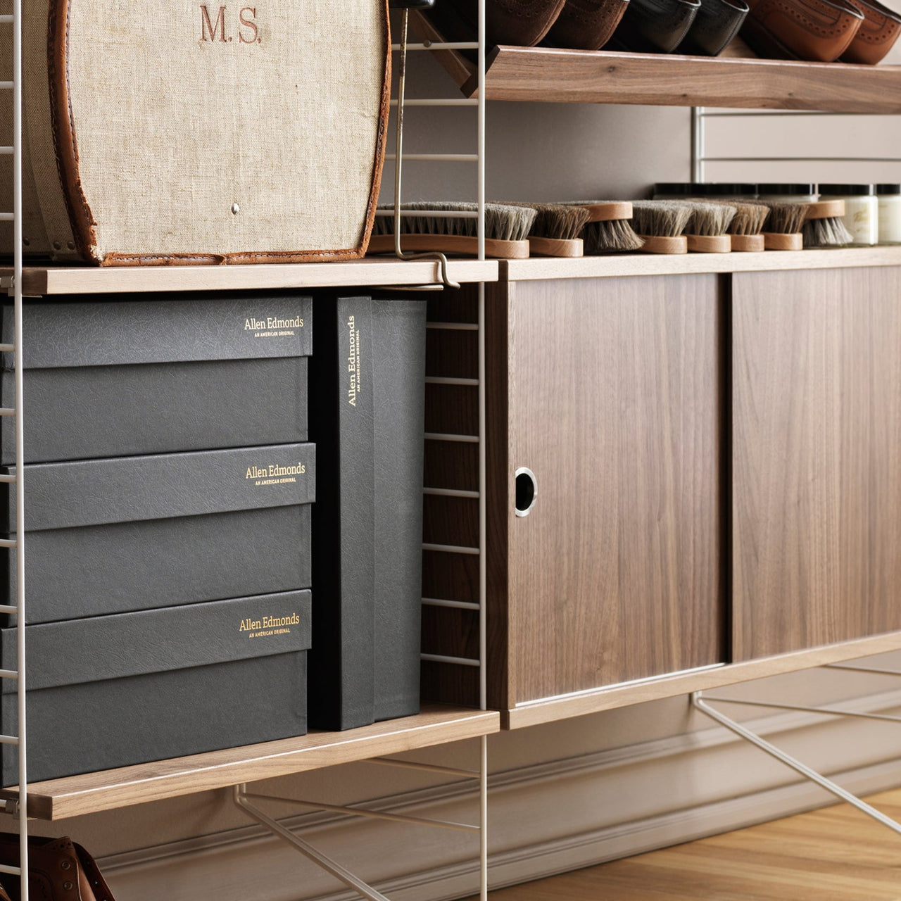 String System: Cabinet with Sliding Doors