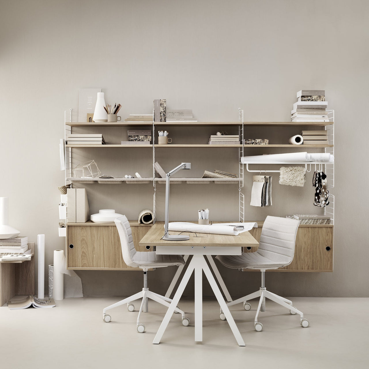 String Works: Height Adjustable Work Desk