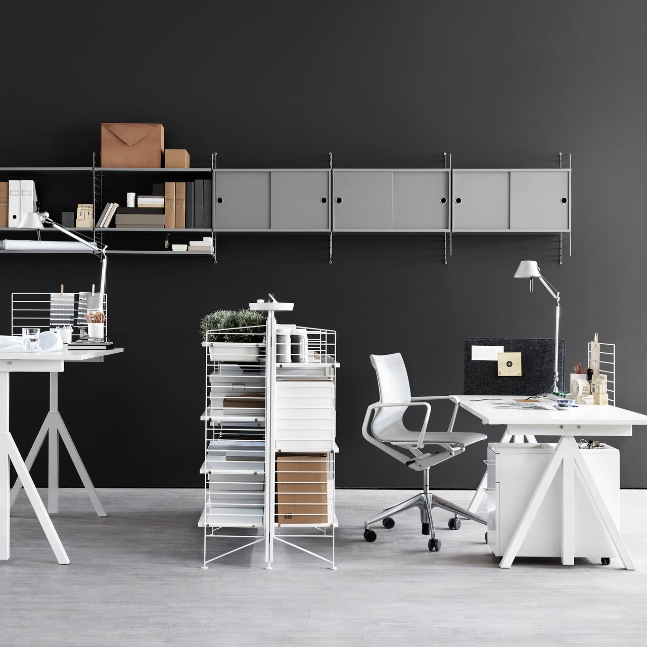 String System: Cabinet with Sliding Doors | Buy String online at A+R