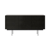 Sussex 12 Sideboard with Drawers: SSX331 + Dark Grey Stained Oak + Black