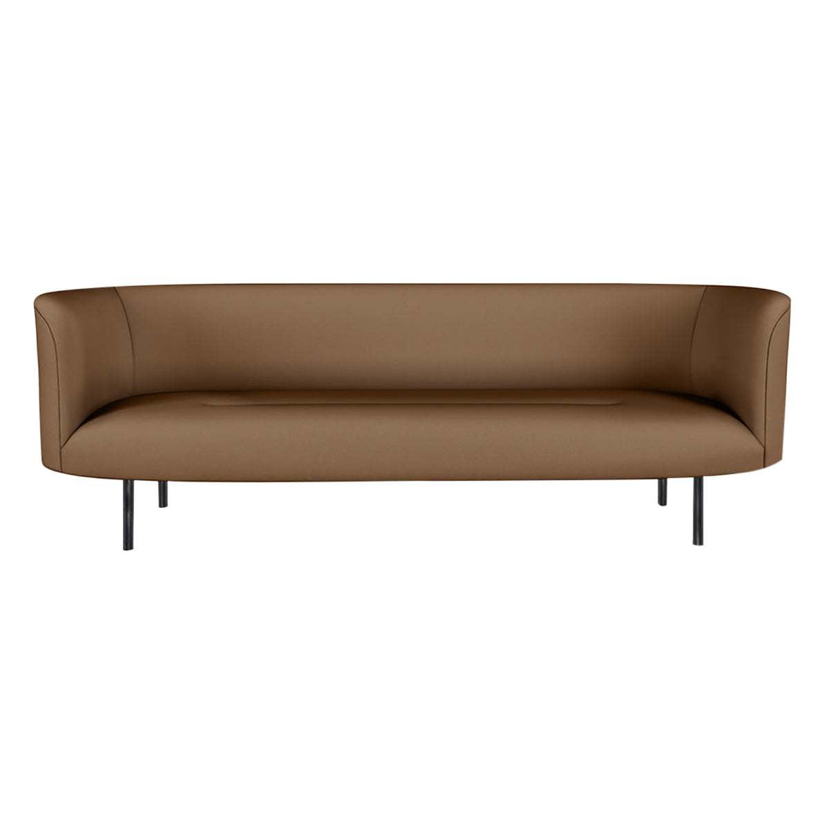 Continuous 3 Seater Sofa: Fixed + Bronze