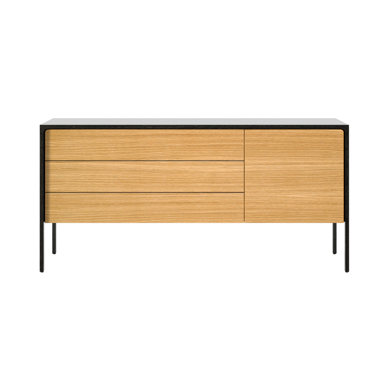 Tactile Sideboard: TAC211 + Super-Matt Oak + Dark Grey Stained Oak