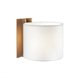TMM Wall Lamp: Short + White + Beech + Direct Wall