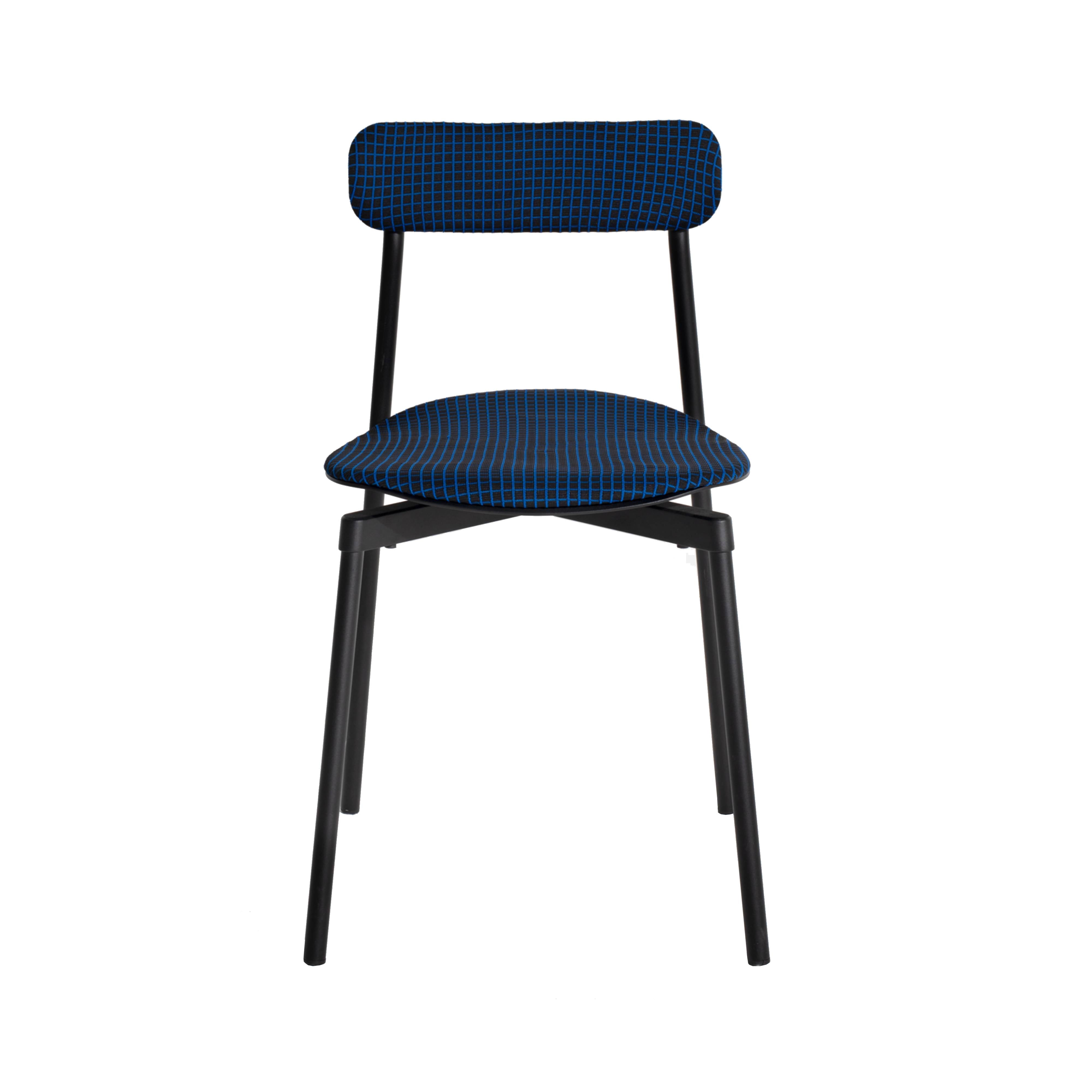 Fromme Soft Chair: Black + Blue