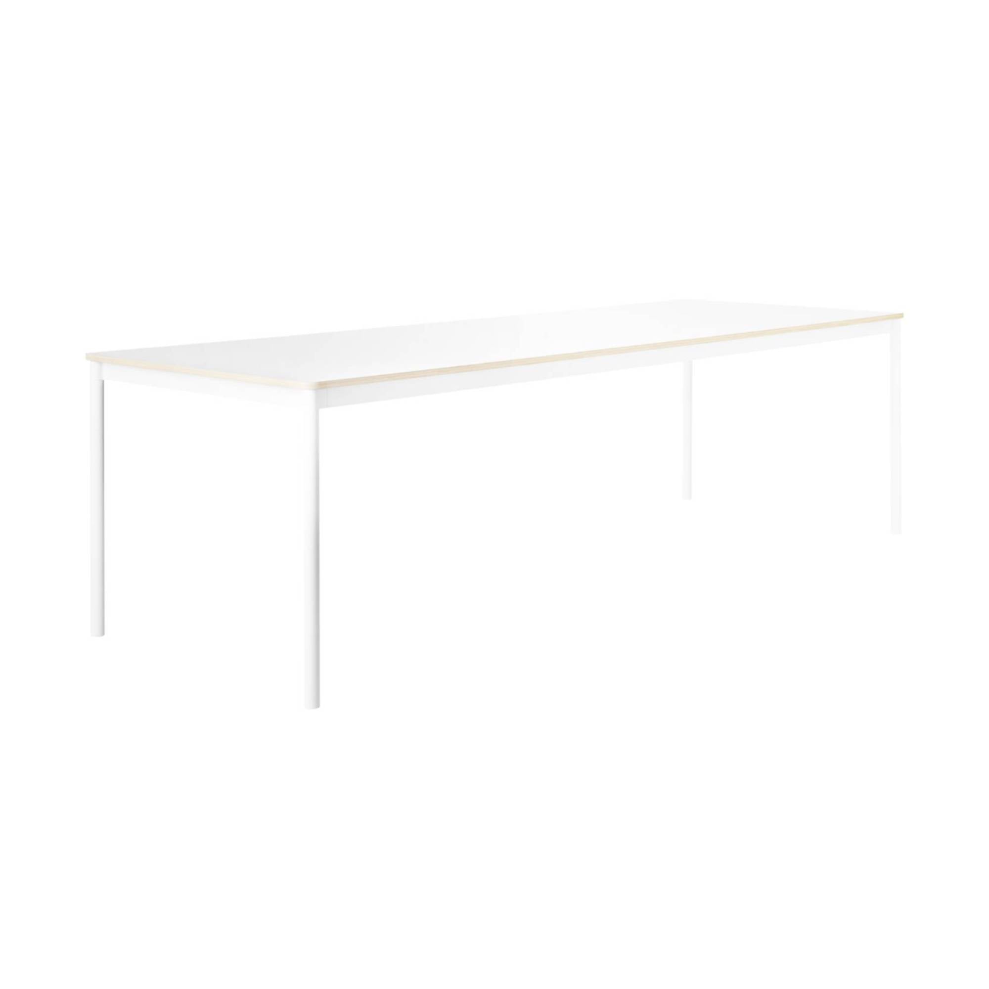 Base Table: Large + White Laminate + Plywood Edge + White