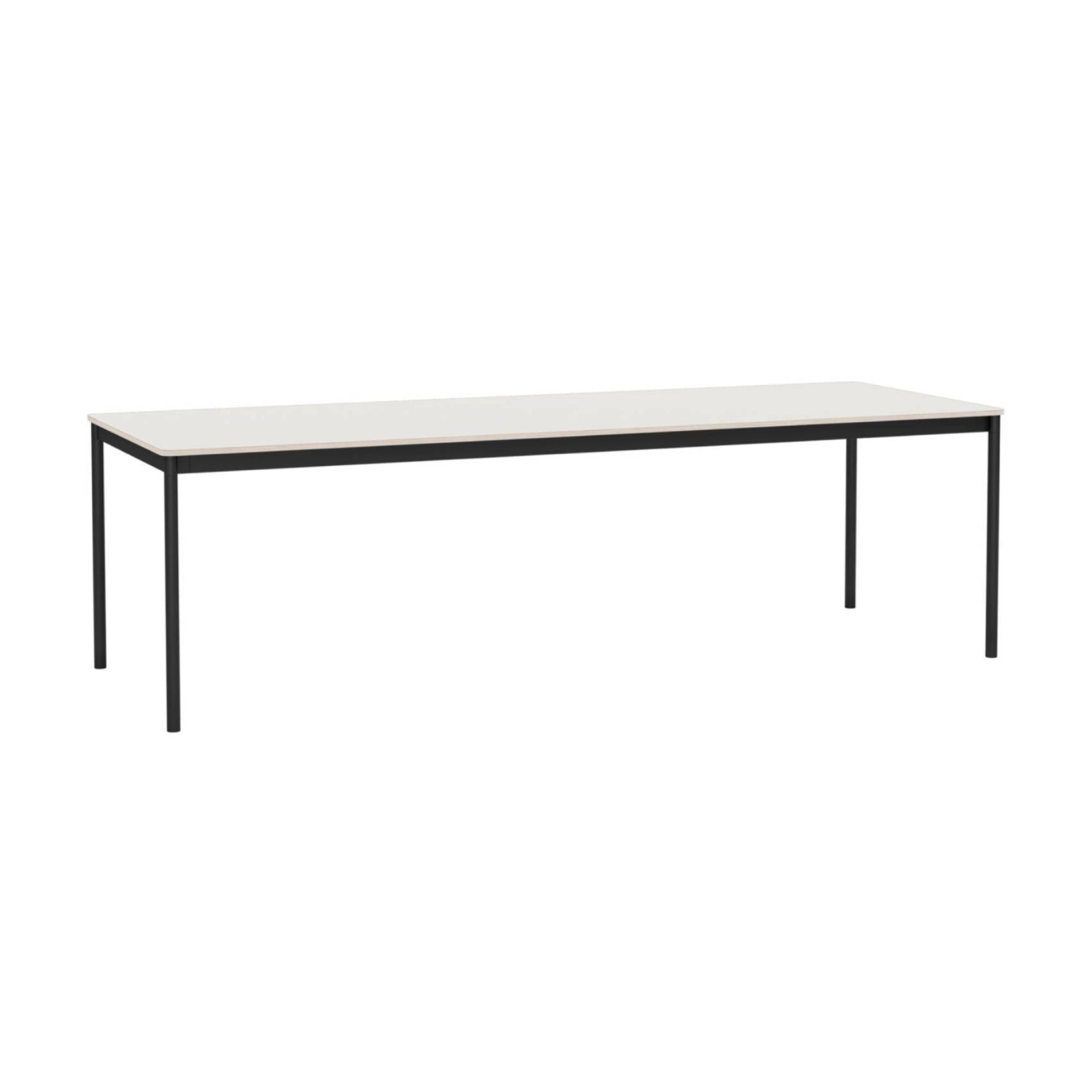 Base Table: Large + White Nanolaminate + Plywood + Black